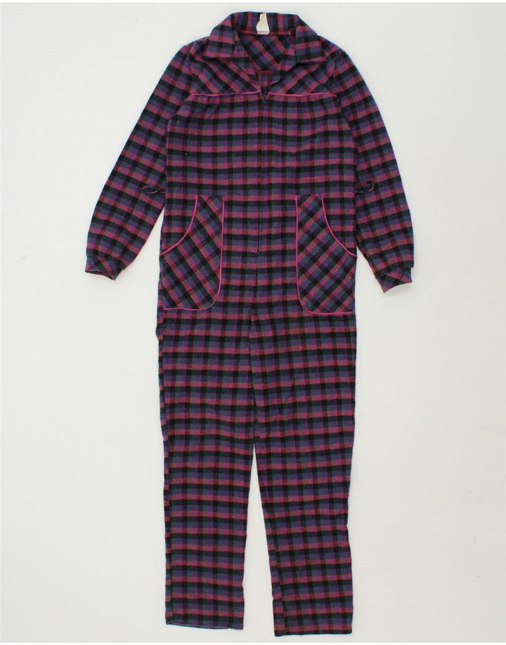 C&A Girls Jumpsuit 10-11 Years  Multicoloured Check Polyester Vintage C&A and Second-Hand C&A from Messina Hembry 