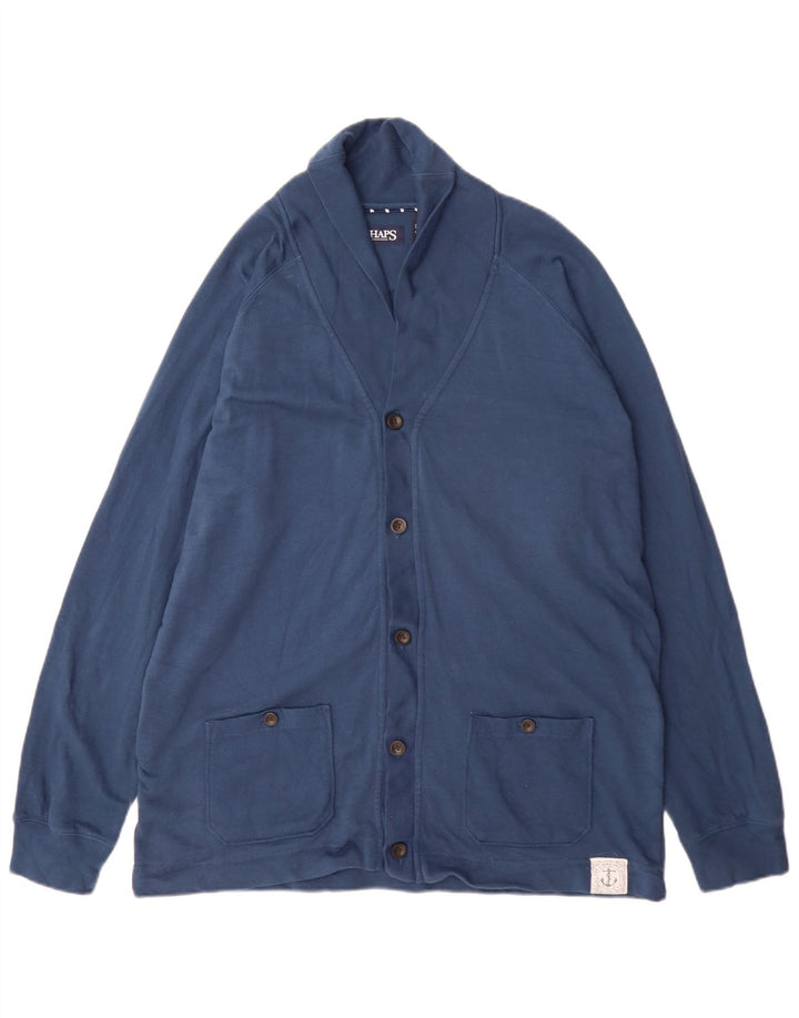Chaps Homme Survêtement Top Veste Large Bleu Marine Coton