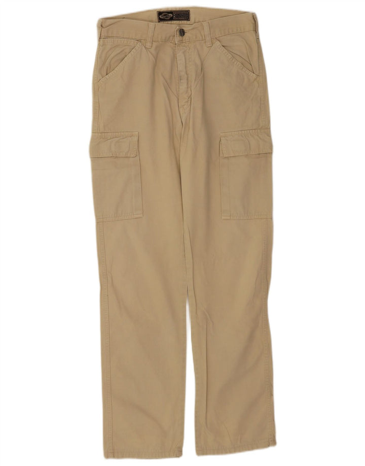 Take Two Mens Straight Cargo Trousers W28 L30 Beige