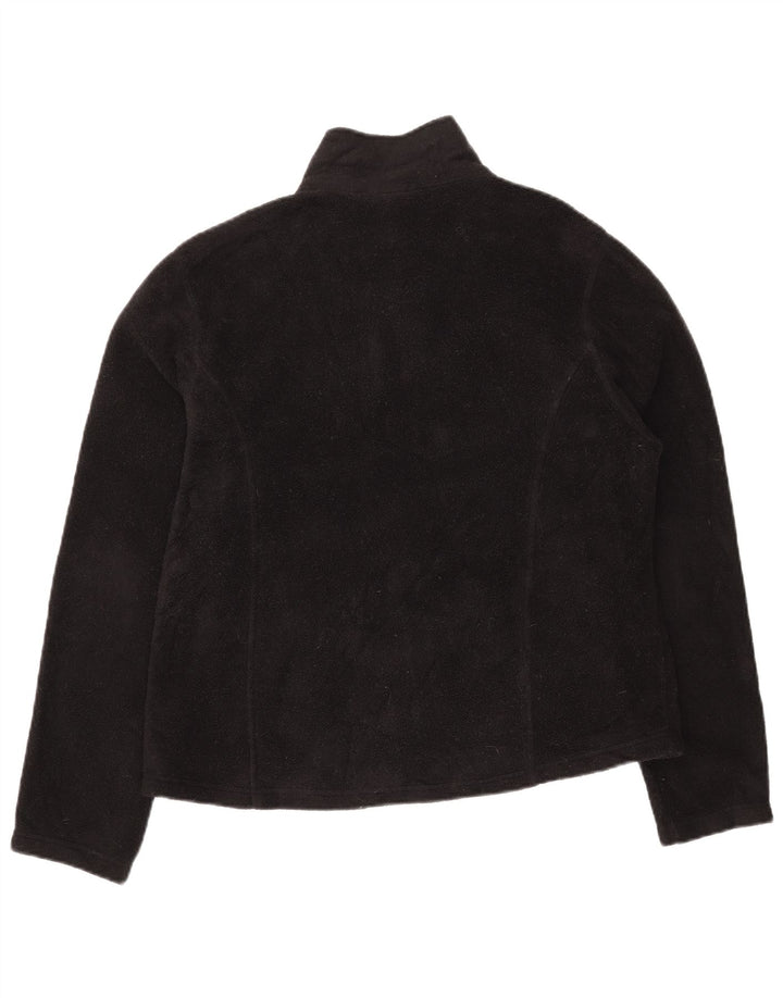 L.L.BEAN Damen Fleecejacke UK 16 Large Schwarz Polyester