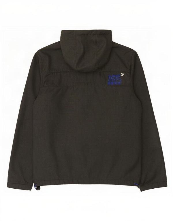 Superdry Chaqueta Cortavientos con Capucha y Estampado Windcheater para Hombre UK 42 XL Gris