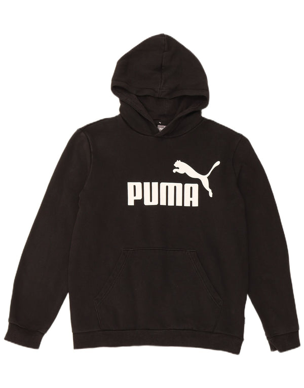 Pulover Puma pentru băieți, cu grafică, 13-14 ani, bumbac negru