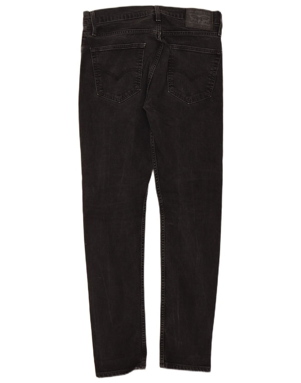 Levi's Mens 512 Slim Tapered Jeans W32 L32 Μαύρο βαμβακερό