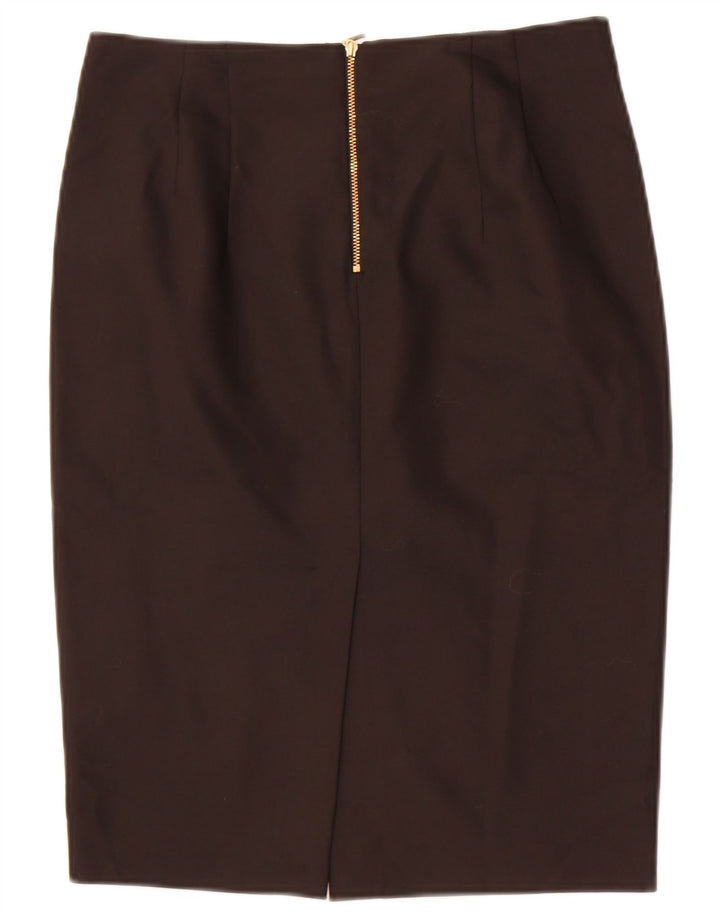 Jupe Crayon Femme Zara Medium W28 Noir Polyester