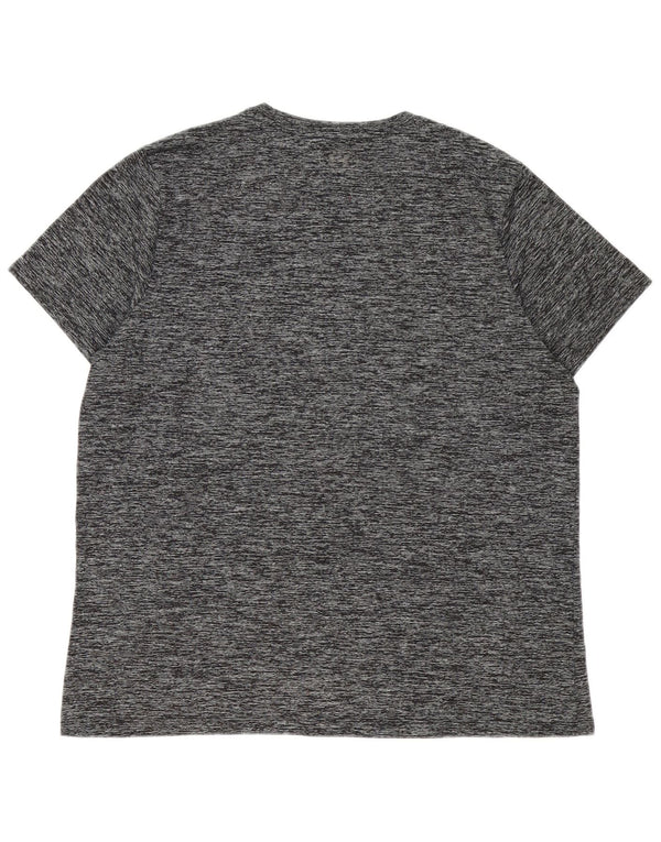 Under Armour T-Shirt Homme Top XL Gris Moucheté Polyester