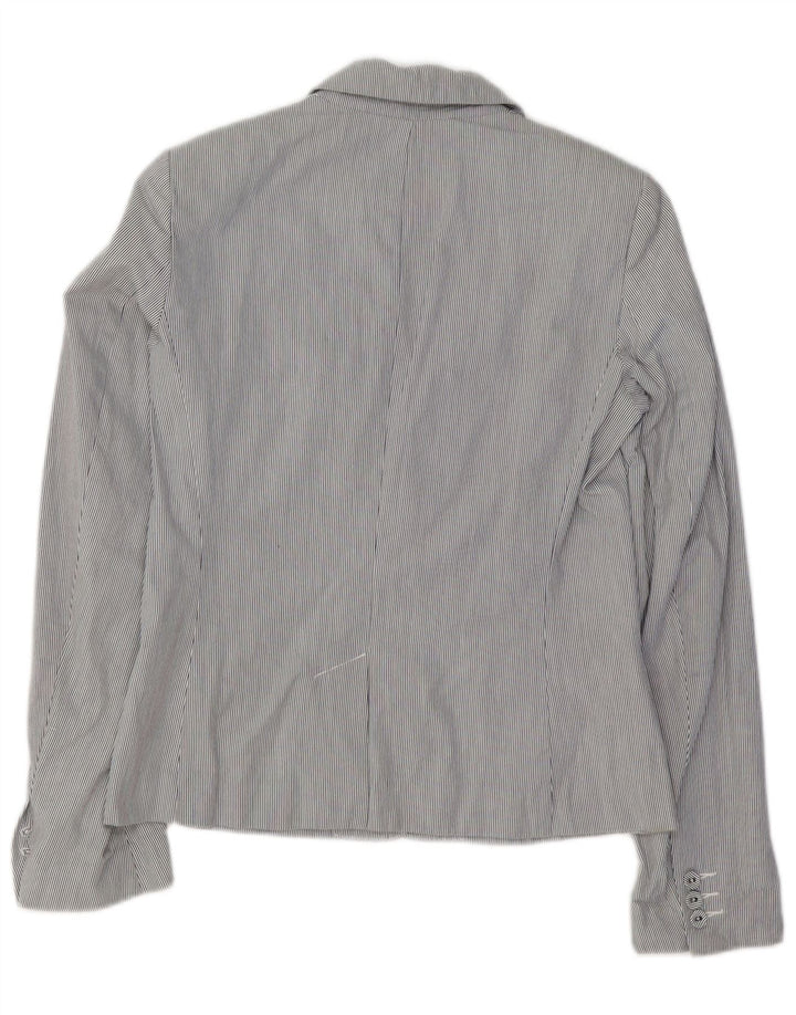 Giacca blazer da donna FRENCH CONNECTION UK 10 piccolo gessato blu