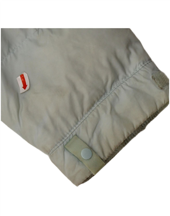 THE NORTH FACE Womens Graphic Padded Jacket UK 14 Medium Blue Colourblock