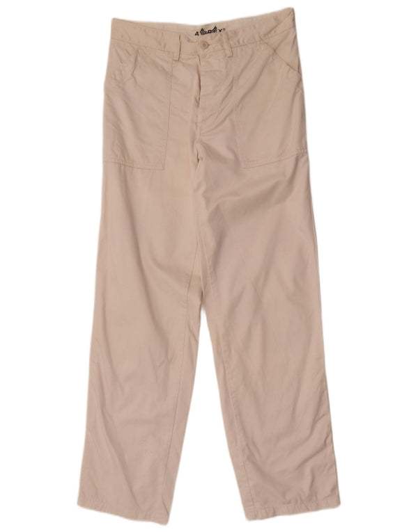 Pantaloni chino dritti da uomo Avirex W29 L32 cotone bianco