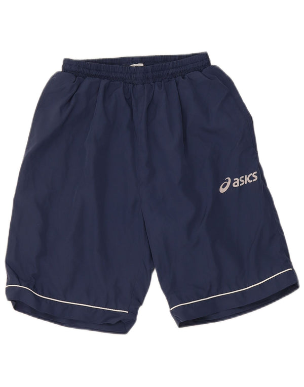Pantaloni scurti sport Asics pentru bărbați, poliester, albastru mic