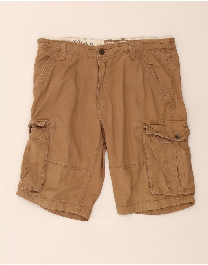 Fat Face Herren-Cargo-Shorts W34, große braune Baumwolle