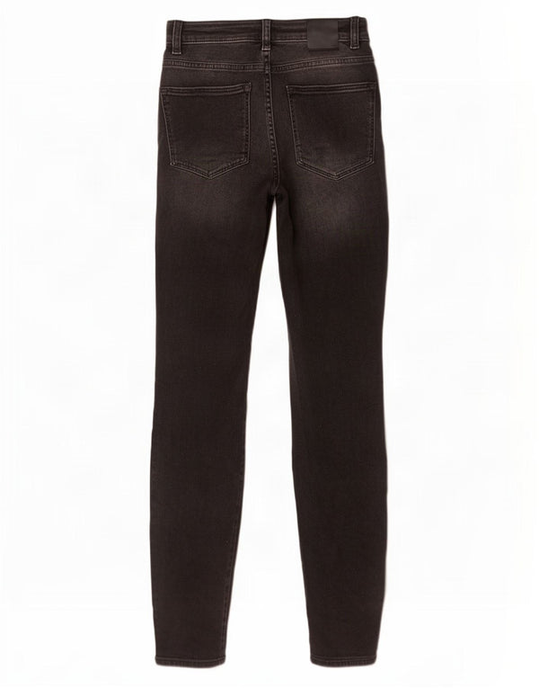 Massimo Dutti Womens Skinny Jeans EU 34 2XS W24 L30 Black Cotton