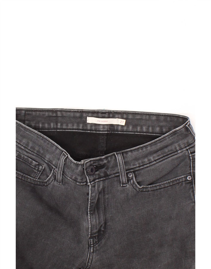LEVI'S Womens 711 Skinny Jeans W27 L29 Grey Vintage Levi's and Second-Hand Levi's from Messina Hembry 