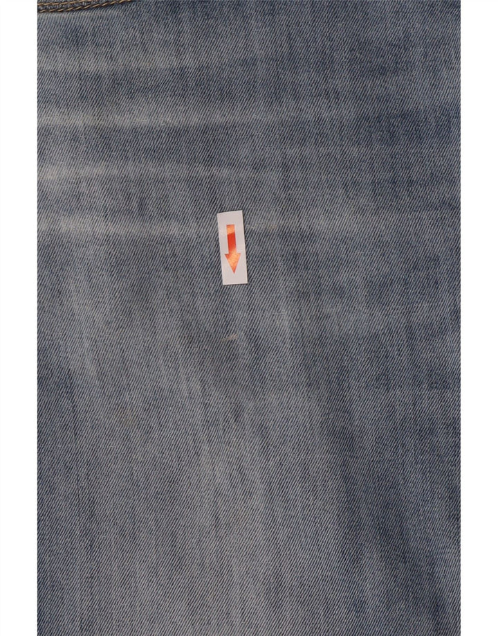 Armani Mens Straight Jeans W32 L28 Blue Cotton