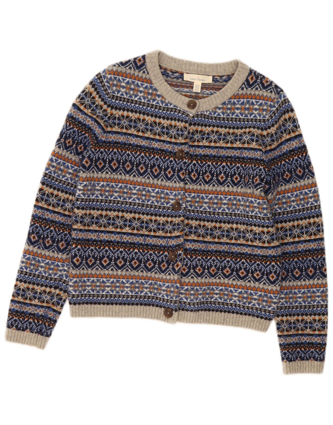Seasalt Cornwall Womens Cardigan Sweater UK 14 Large Multicoloured