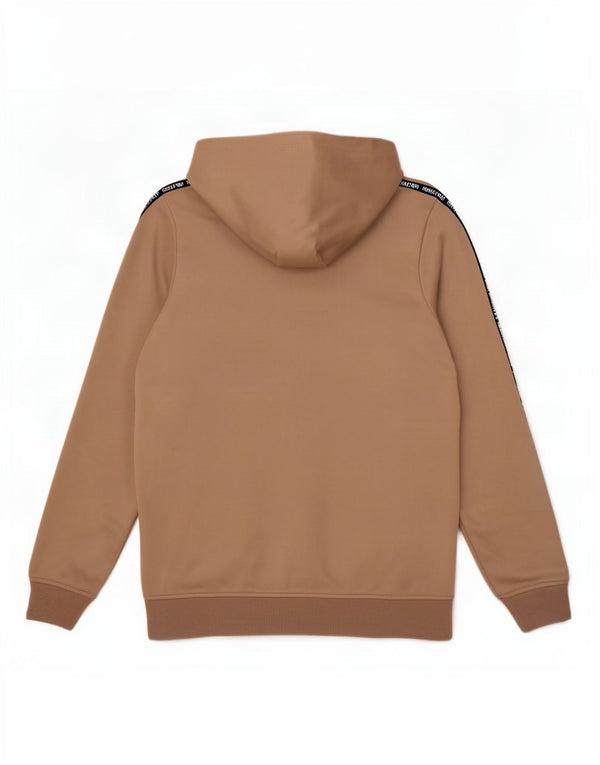 Felpa con cappuccio grafica da uomo Ellesse, piccola, in poliestere color block beige