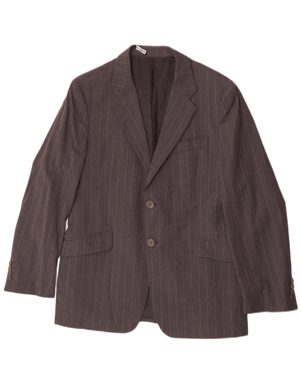 Giacca blazer da uomo a 2 bottoni Paul Smith UK 42 XL a righe grigie