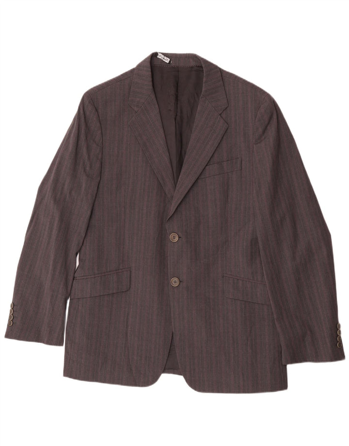 Giacca blazer da uomo a 2 bottoni Paul Smith UK 42 XL a righe grigie