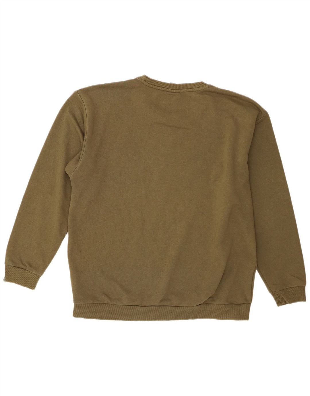 Puma Womens Graphic Sweatshirt Jumper UK 16 Large Khaki