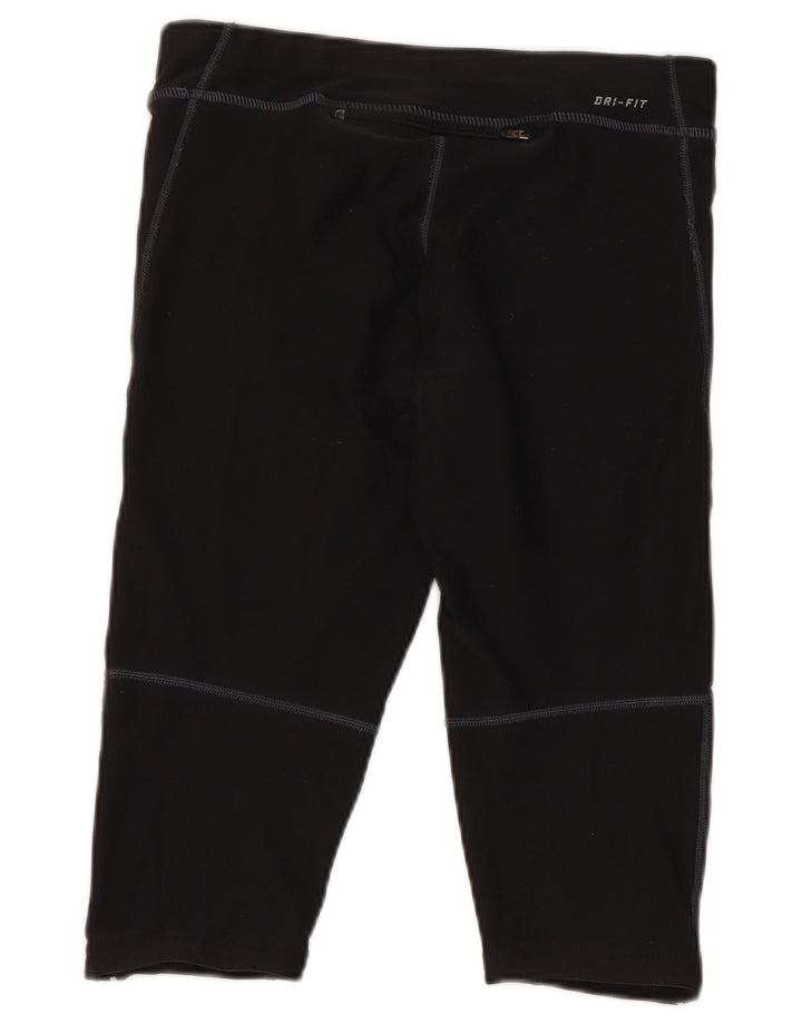 Leggings Nike Dri Fit Capri da donna UK 10 piccoli poliestere nero