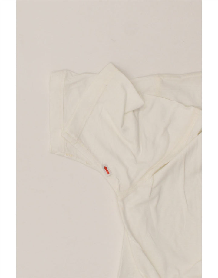 TRUSSARDI JEANS Womens T-Shirt Top UK 14 Medium White Vintage Trussardi Jeans and Second-Hand Trussardi Jeans from Messina Hembry 