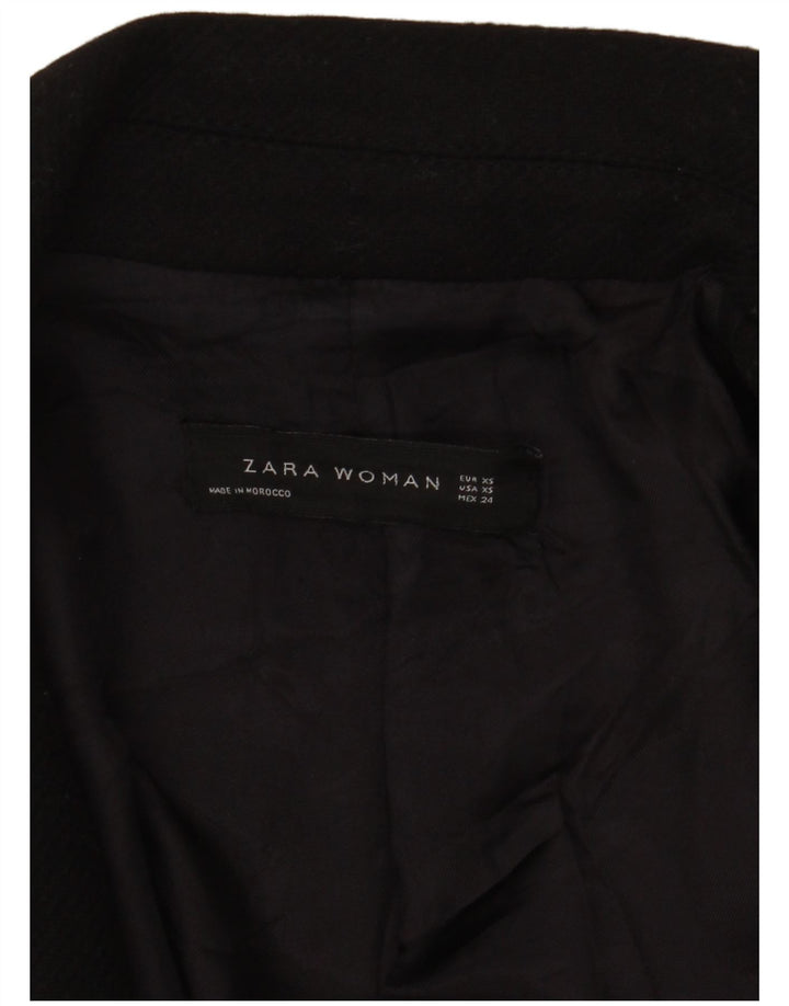 Cappotto Zara Donna UK 6 XS Nero