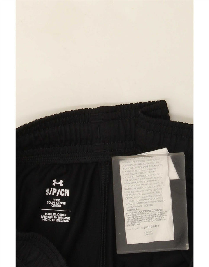 Under Armour Mens Tracksuit Trousers Small  Black Polyester
