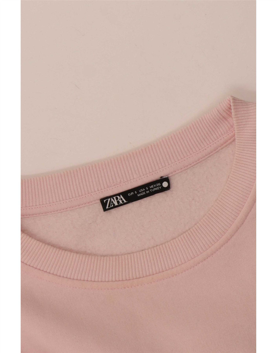 Zara Womens Sweatshirt Jumper UK 10 Small Pink