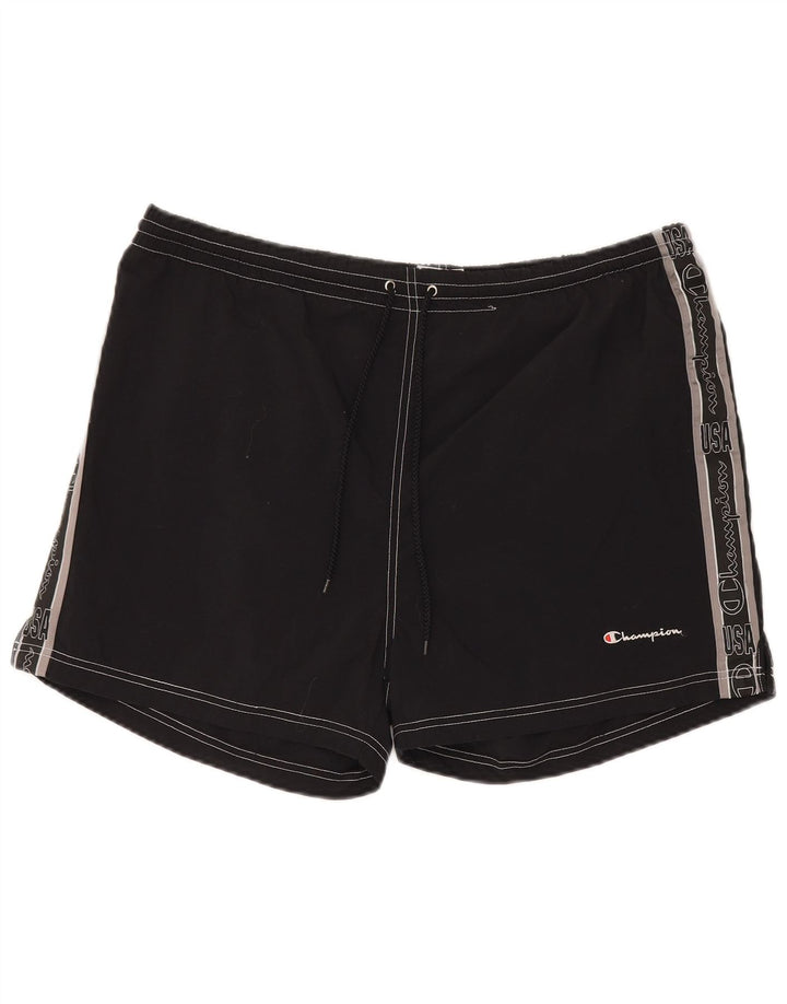 Champion Mens Graphic Sport Shorts 2XL Black Polyamide