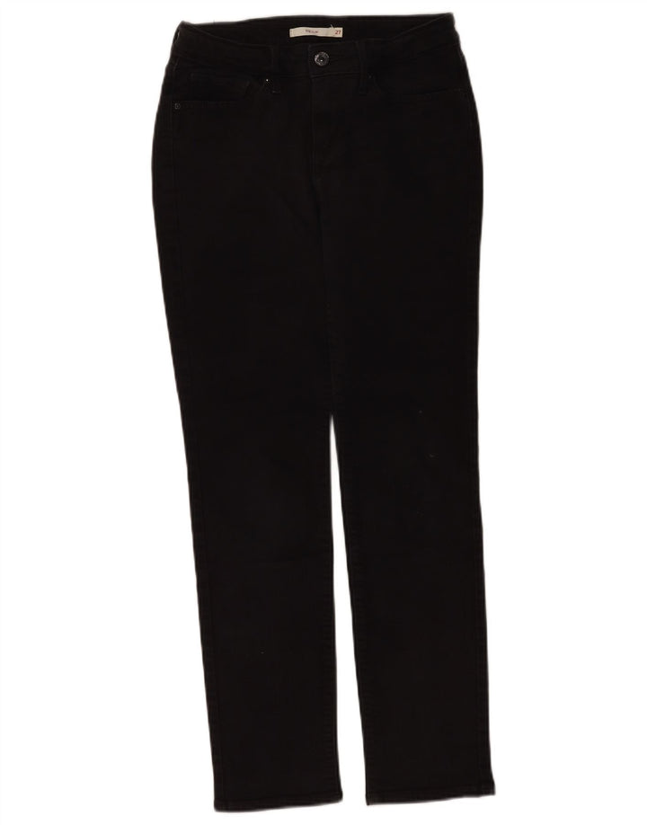 LEVI'S Womens 712 Slim Jeans W27 L28 Black