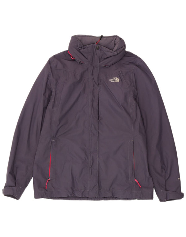 The North Face Womens Hooded Windbreaker Jacket UK 40 Large Purple Nylon