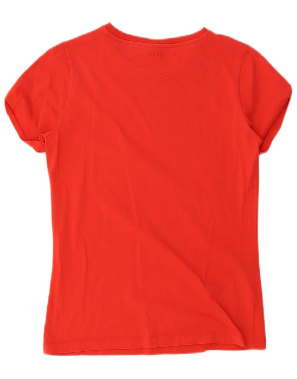Hugo Boss Womens T-Shirt Top UK 10 Small Red Cotton