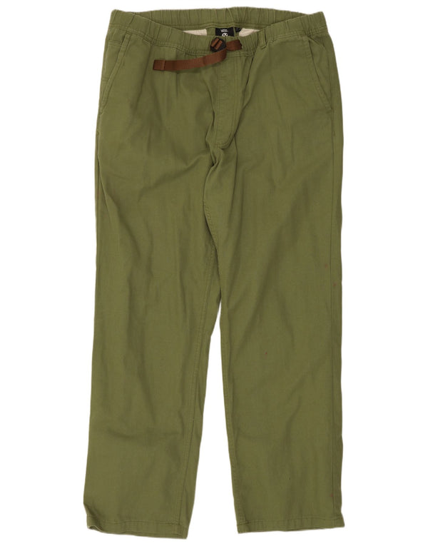 Pantaloni chino dritti da uomo Vans XL W38 L30 cotone verde