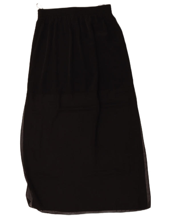 Topshop Womens High Waist Maxi Skirt UK 14 Large W30 Black