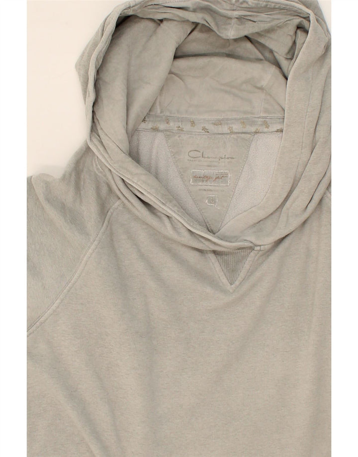 CHAMPION Womens Hoodie Jumper UK 14 Large Grey Cotton Vintage Champion and Second-Hand Champion from Messina Hembry 