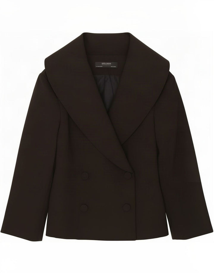 Zara Womens Blazer Jacket UK 12 Médio Preto Poliéster