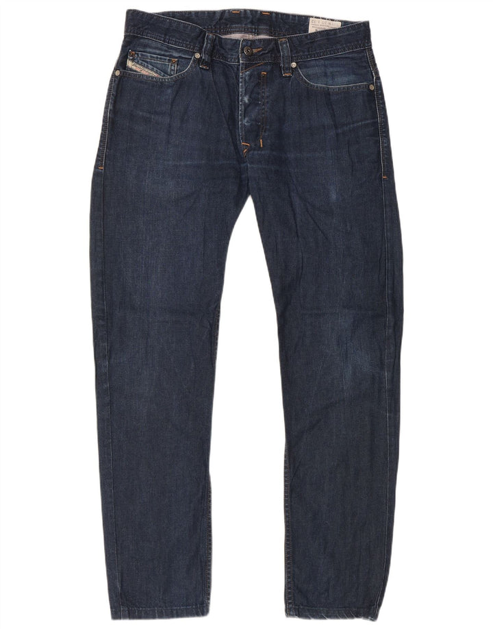 Diesel Mens Slim Jeans W30 L30 Navy Blue Cotton