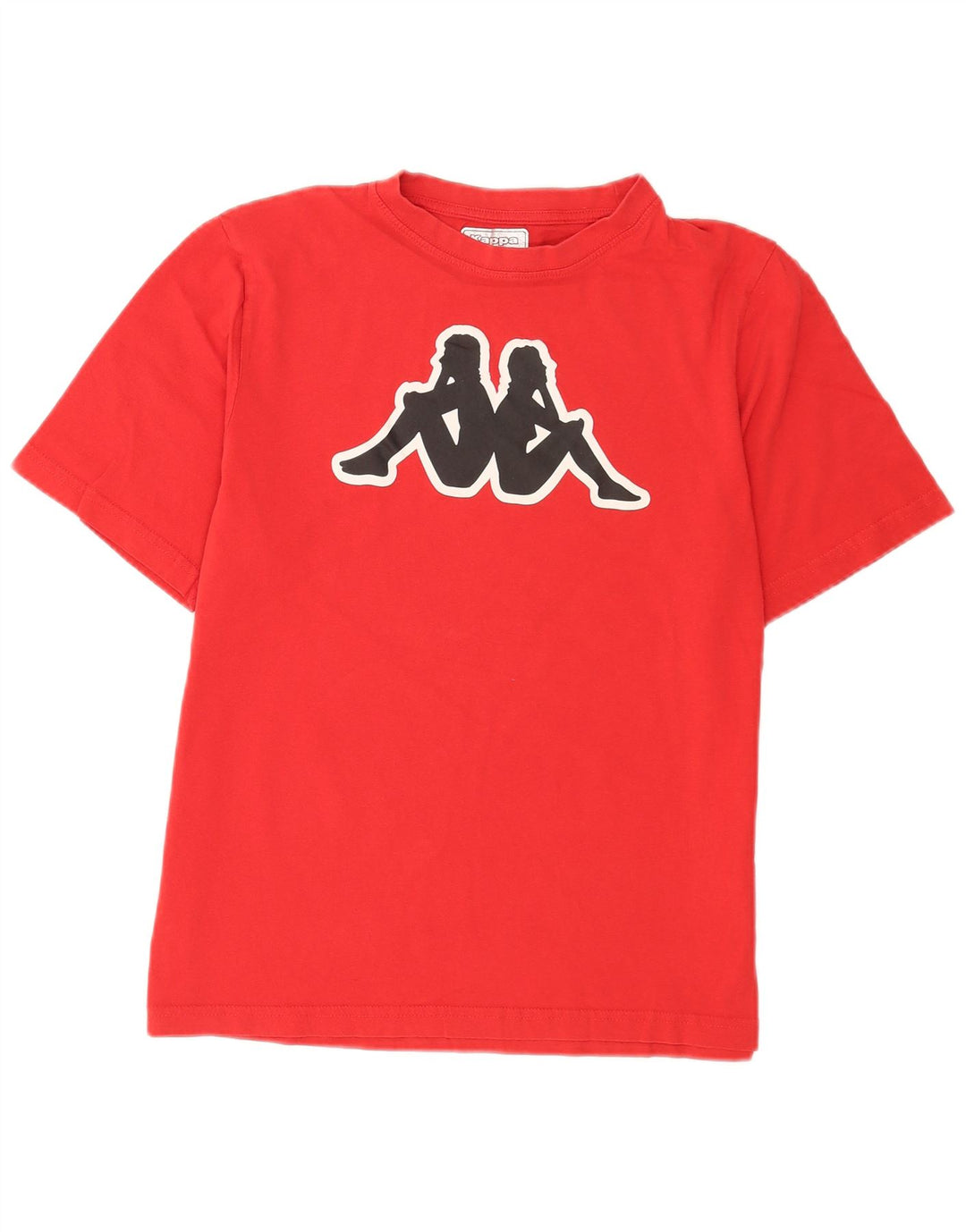 Kappa Mens Short Sleeve Regular Graphic T-Shirt Top Medium Red Cotton