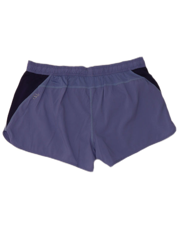 Puma Sportsshorts til kvinder UK 14 Large Purple Colourblock Polyester