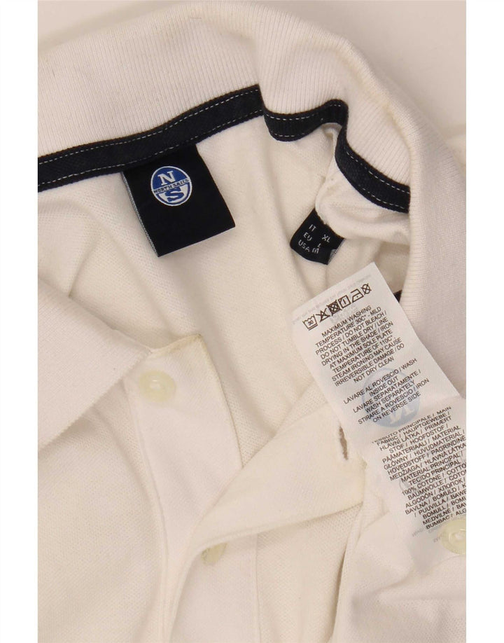 North Sails Herre Polo Shirt Stor Hvid Bomuld