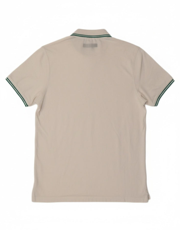 REFRIGUE Mens Polo Shirt 2XL White Cotton Vintage Refrigue and Second-Hand Refrigue from Messina Hembry 