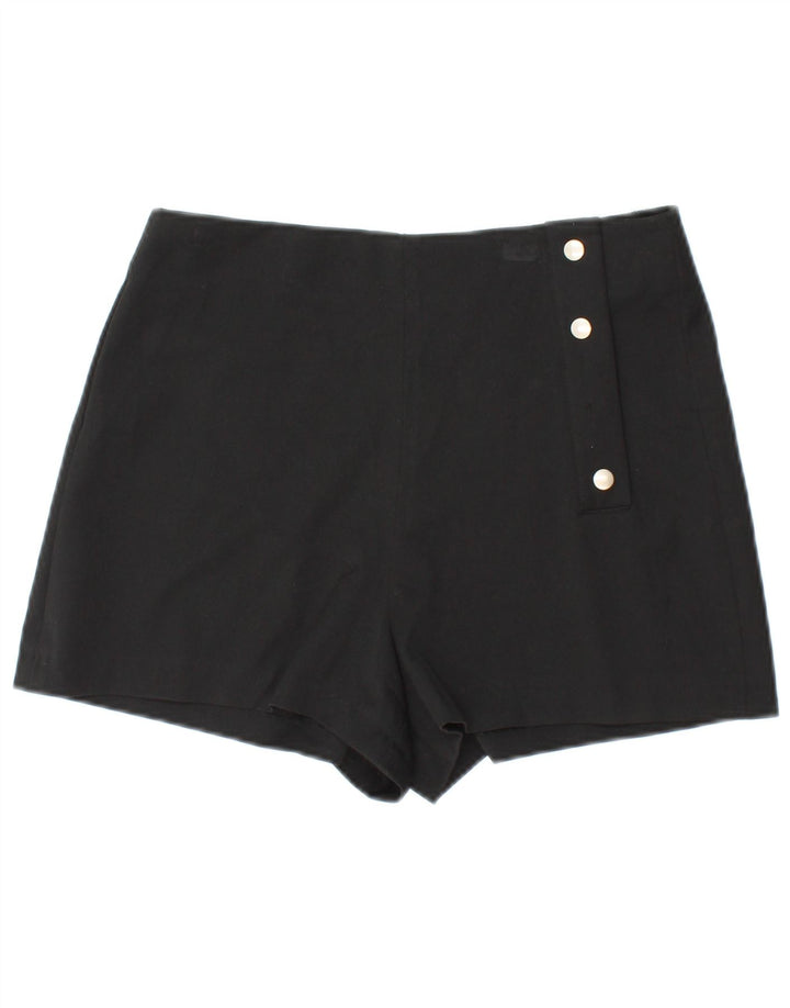 ZARA Womens Casual Shorts Medium W28  Black Polyester