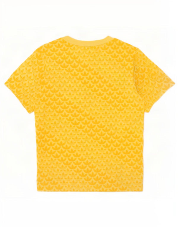 Γραφικό T-Shirt Adidas Boys Top 4-5 ετών κίτρινο βαμβακερό