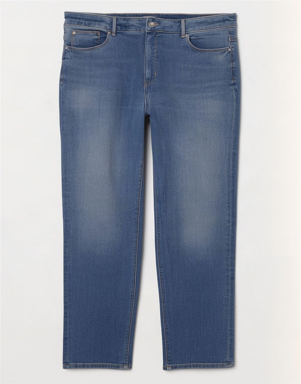 Женские прямые джинсы Marks & Spencer UK 20 2XL W38 L28 синие, хлопок