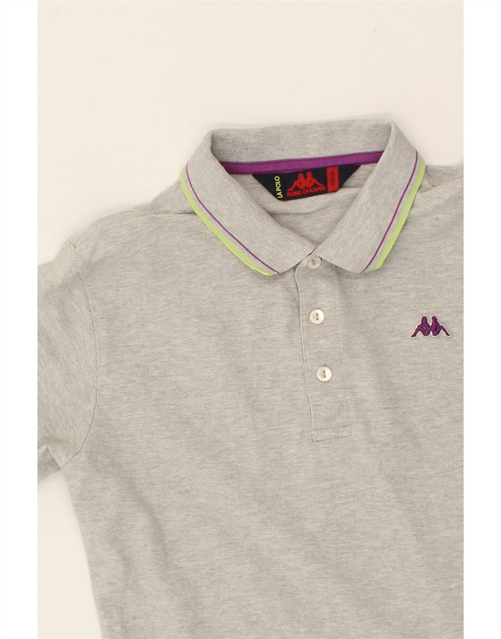 KAPPA Mens Polo Shirt Medium Grey Cotton Vintage Kappa and Second-Hand Kappa from Messina Hembry 