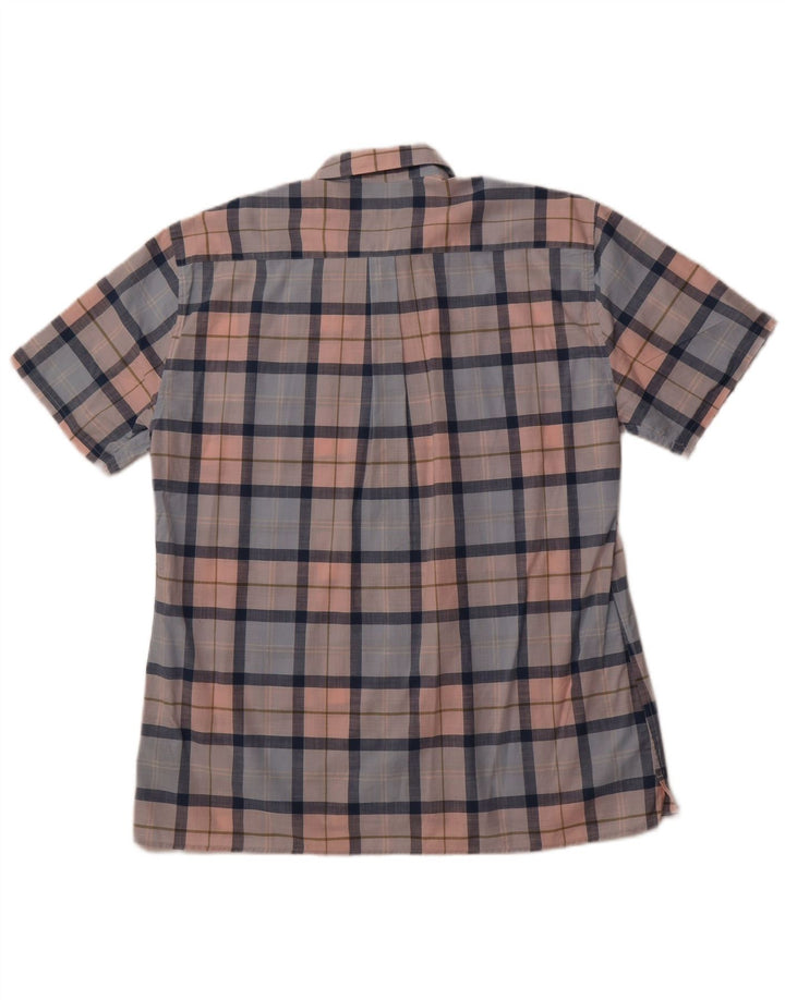 Cămașă cu mânecă scurtă pentru bărbați BARBOUR, cu mâneci scurte, albastru mediu, din bumbac