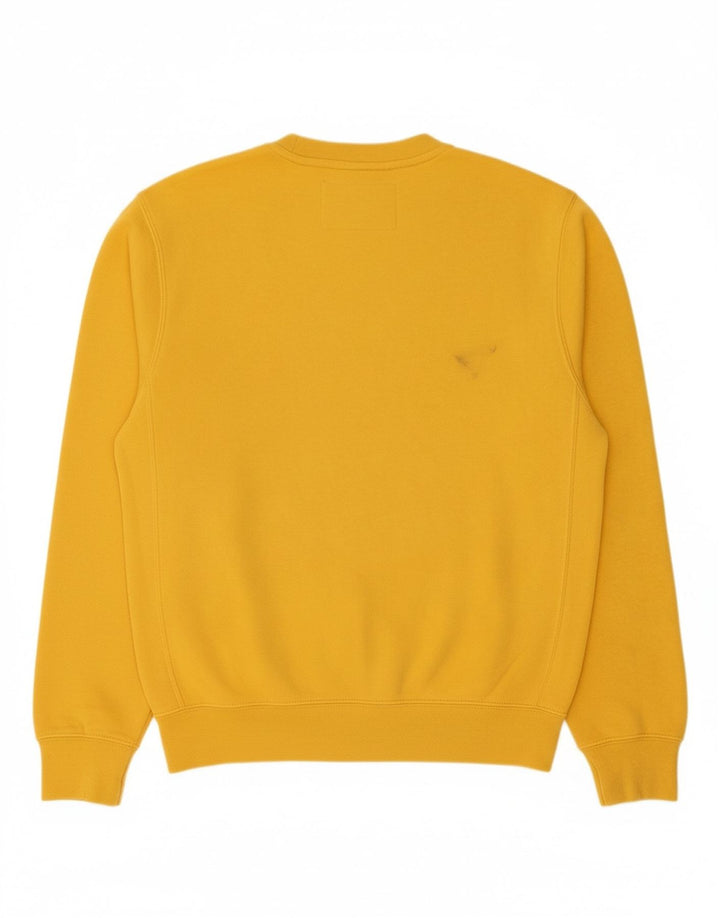 NIKE Mens Sweatshirt Jumper XS Yellow Cotton