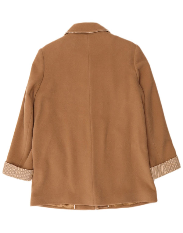 Eastex Womens Oversized Overcoat UK 10 Small Beige Polyamide