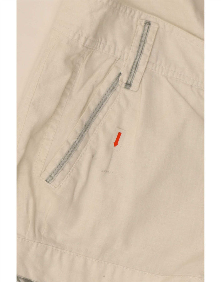 Diesel Womens Hot Pants W28 Medium White Linen