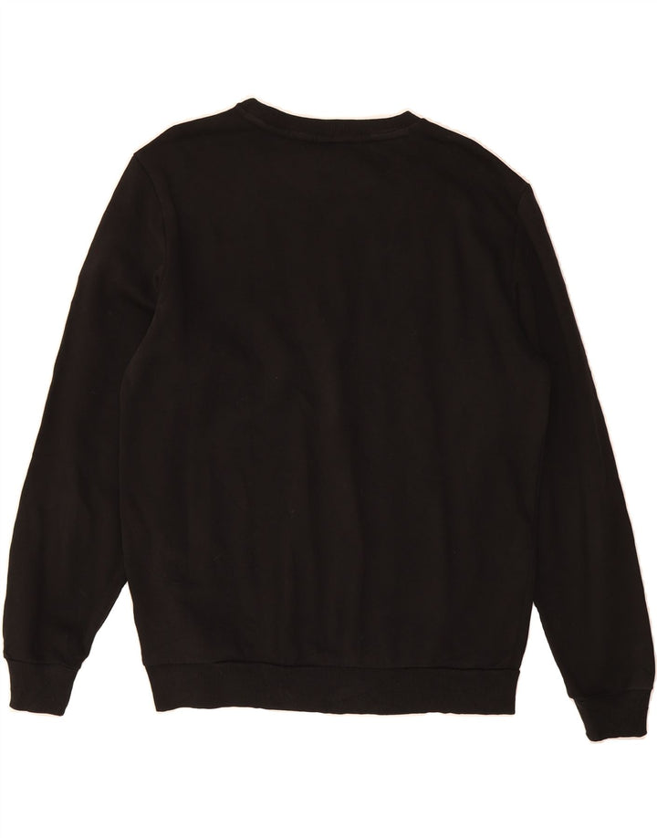 PUMA Mens Graphic Sweatshirt Jumper Medium Black Cotton Vintage Puma and Second-Hand Puma from Messina Hembry 