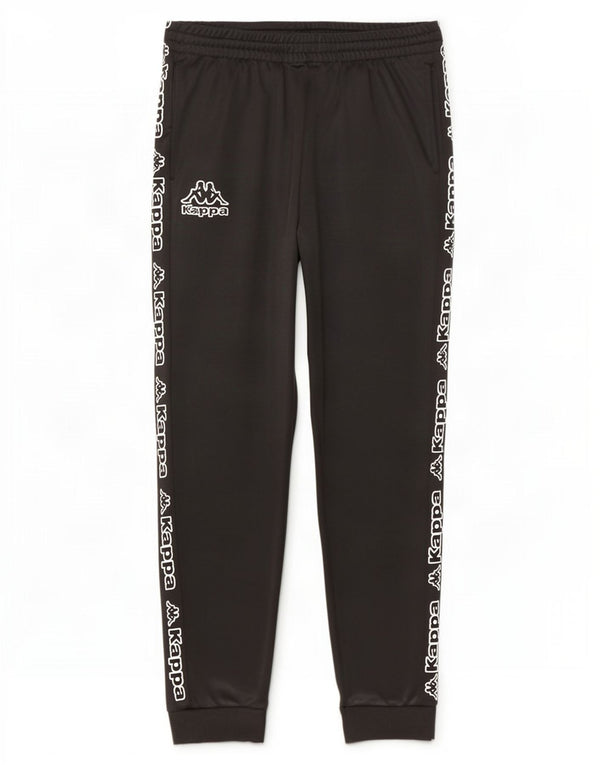 Kappa Pantalon de Survêtement Graphique Homme Joggers Large Noir Polyester